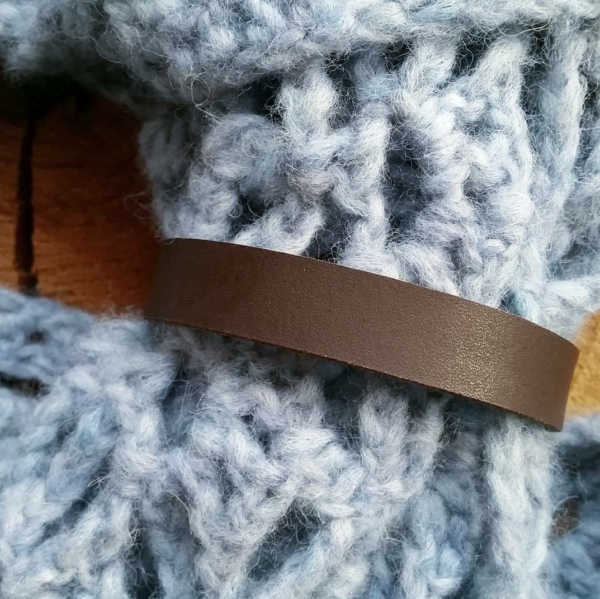 Sjaallabel donkerbruin
