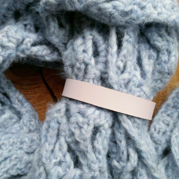 Sjaallabel pastel lila