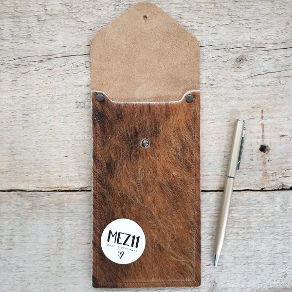 61 Etui cognac - vacht - Afbeelding 2