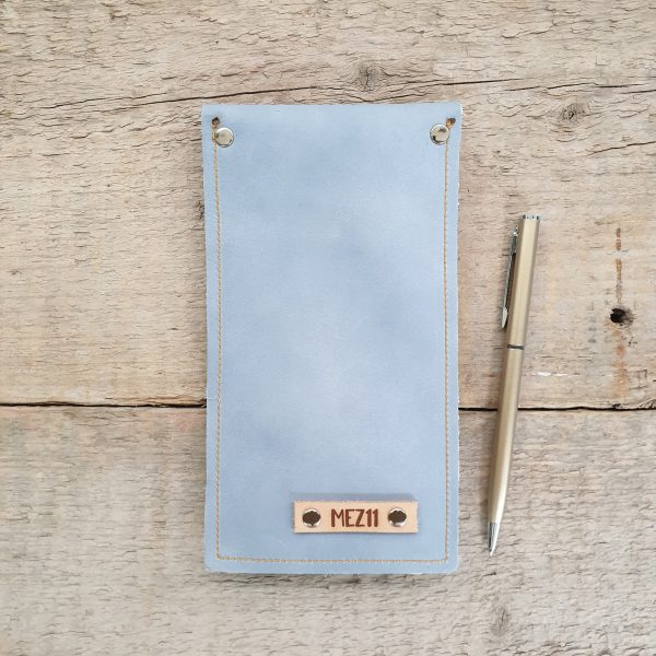 44 Etui blauw - vacht - Afbeelding 3