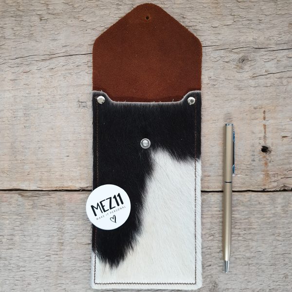 32 Etui cognac - vacht - Afbeelding 2