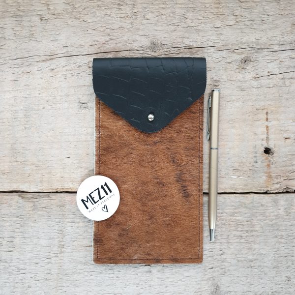 51 Etui croco zwart - vacht