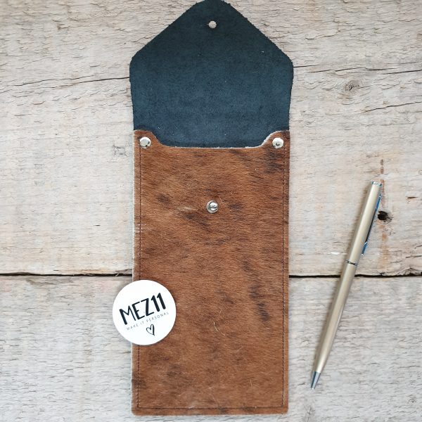 51 Etui croco zwart - vacht - Afbeelding 2