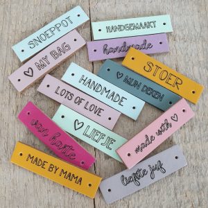 1,5cm Labels Gekleurd