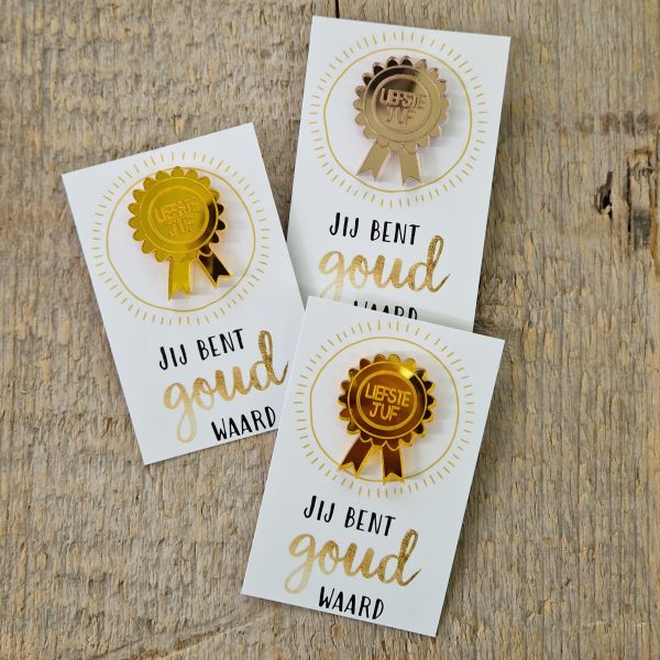 Pins Medaille liefste juf - Afbeelding 5