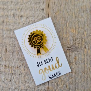 Pins Medaille liefste oma
