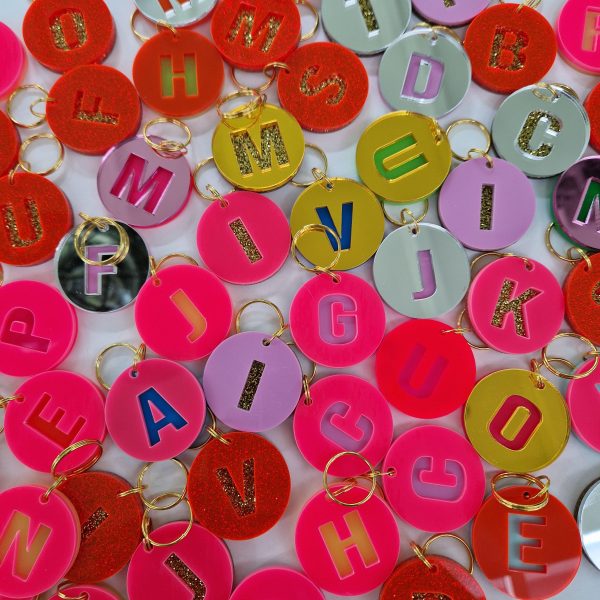 Sleutelhanger acrylaat blokletter