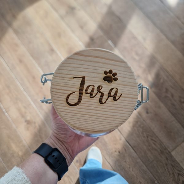 Weckpot met houten deksel - Afbeelding 2
